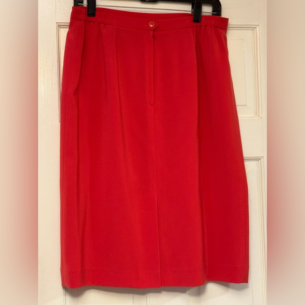 Kasper Suit - Red Pencil Skirt‎ Knee-length Work - Picture 6 of 10